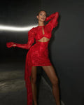 High Quality Sexy Lace Elegant Bodycon Mini Party Dress