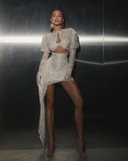 High Quality Sexy Lace Elegant Bodycon Mini Party Dress