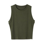 Knitted Ribbed Solid Vest