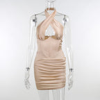 DressBetty - 2023 Hot Sale Halter Mini Dress