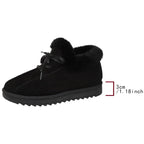 Hot Sale Shoes for Women 2024 New Plush Warm Fashionable Women's Boots Casual Laceup Winter Cotton Shoes Zapatos De Mujer