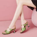 Hotselling Fashion Versatile Pointed Toe Women's Banquet Party Sandals Low Heel Pumps