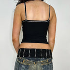 Gothic Vintage CrissCross Bandage Crop Top