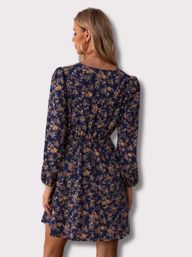 Paloma Minimalist Floral Mini Dress Designer Edit
