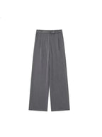 Elegant Casual Loose High Waist Straight-leg Pants