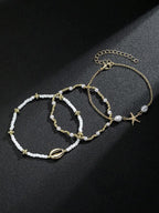 Chic Style 3pcs Anklet