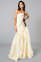 Branda Fishtail Satin Maxi Dress