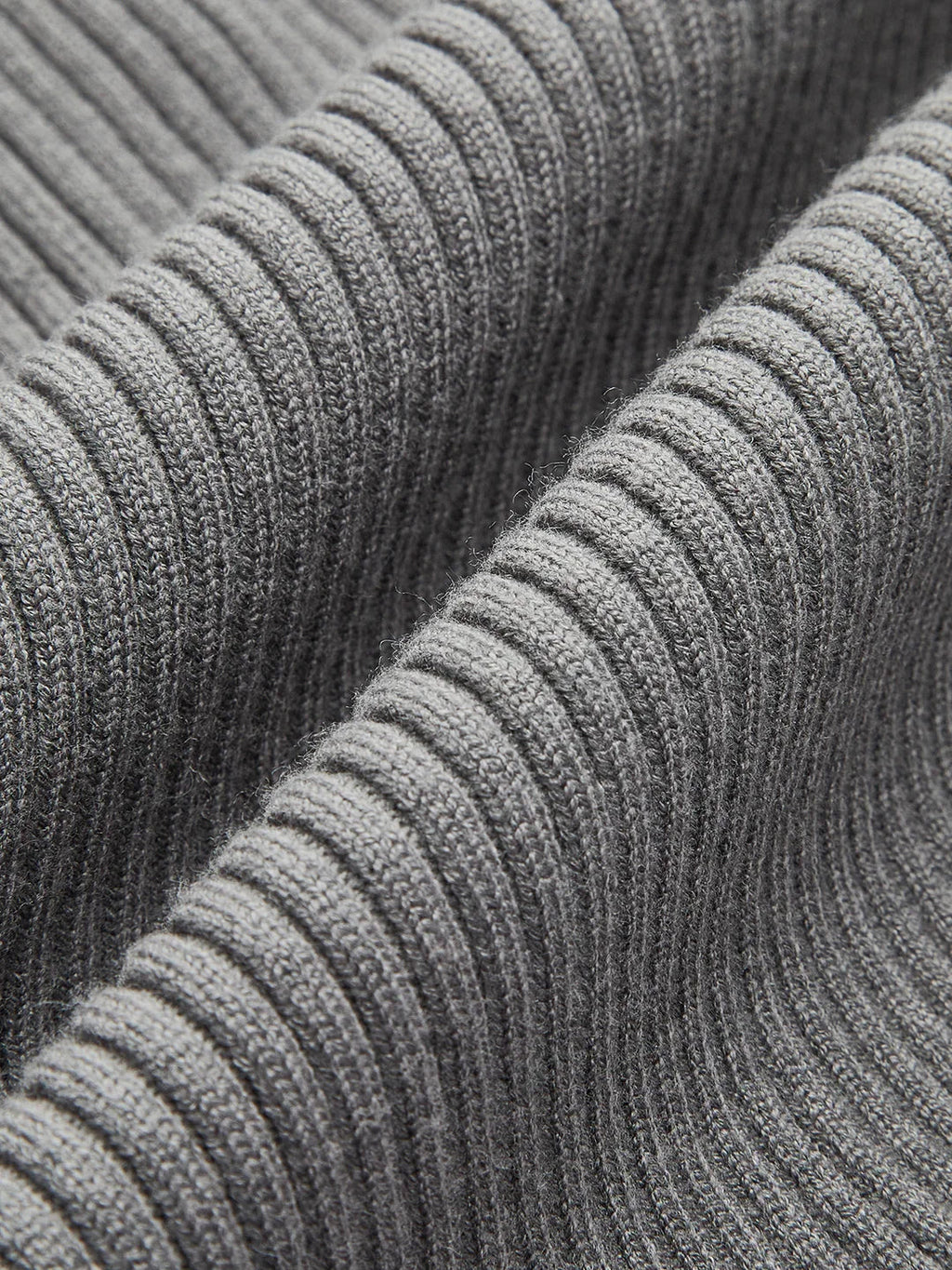 Oldmoney Style Ribbed Lapel Slim Cardigan