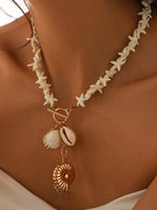 Bohemian Style Pendant Beaded Necklace