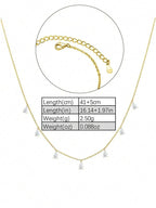 Teardrop Elegance Dainty Necklace
