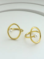 Halo Touch Freshwater Pearl Ring
