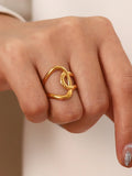 Sculpted Loop Statement Ring