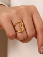 Sculpted Loop Statement Ring
