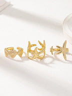 Starfish & Shell Dream Rings Set