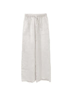 Linen High Waist Straight-Leg Pants