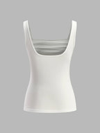 Elegant Style Square Collar Sleeveless Cami Top