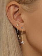 925 Sterling Silver Tassel Cartilage Stud