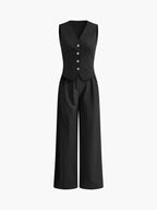Always Chic Cotton & Linen Pants Matching Set