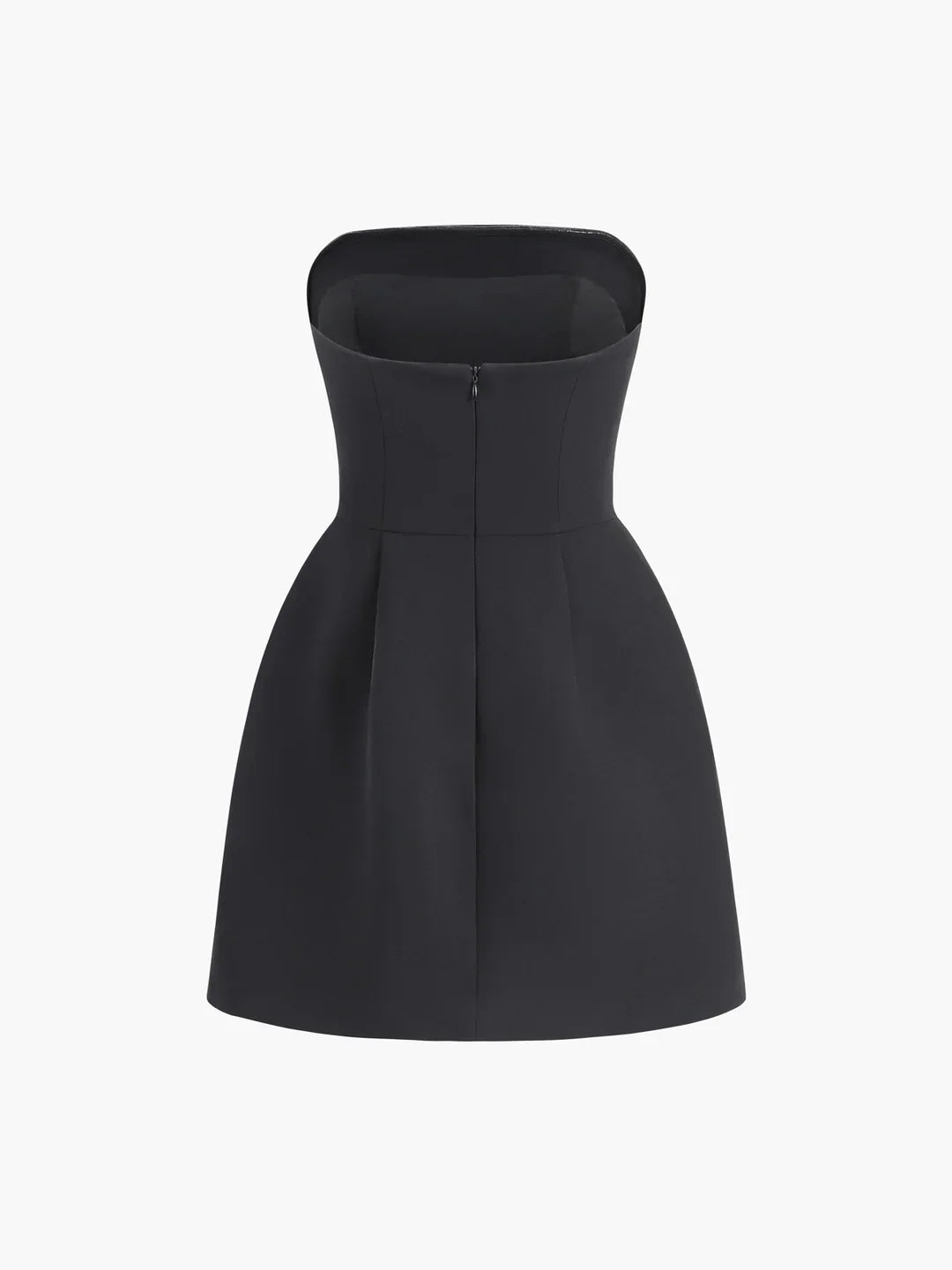 Always Elegant Solid Color Tube Mini Dress