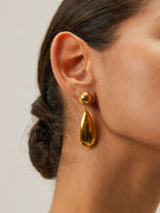 Stainless Steel Water Drop Earrings