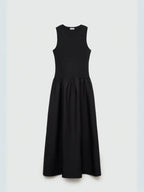 Round Neck Casual Stitching Vest Dress