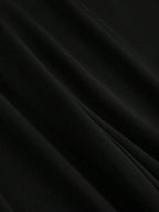 High-Waisted Wide‑Leg Black Trousers
