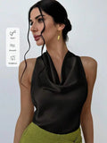 Always Elegant Halter Neck Backless Top