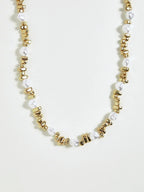 Delicate Pearl Gold Choker Necklace