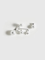 Modern Pearl Rhinestone Drop Earrings