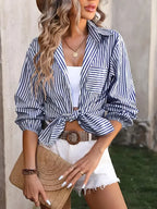 Hamptons Blue Striped Shirt