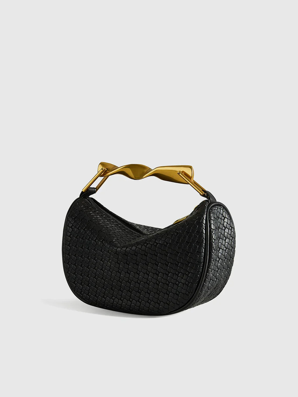 Structured PU Leather Shoulder Bag