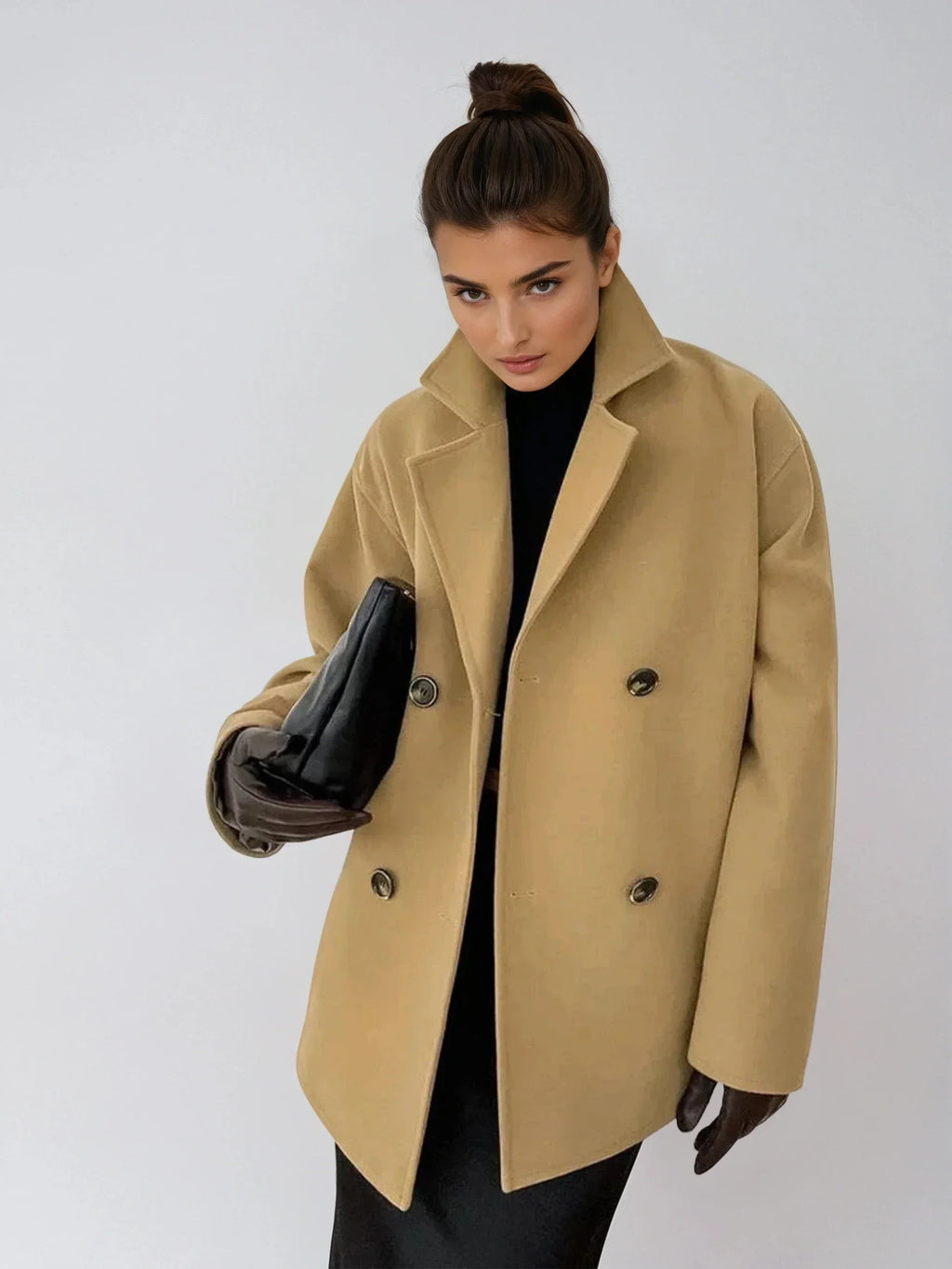 Lapel Warm Taupe Jacket
