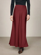 Minimalist Satin Slip Skirt
