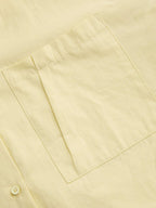 Cotton Collar Solid Long Sleeve Shirt