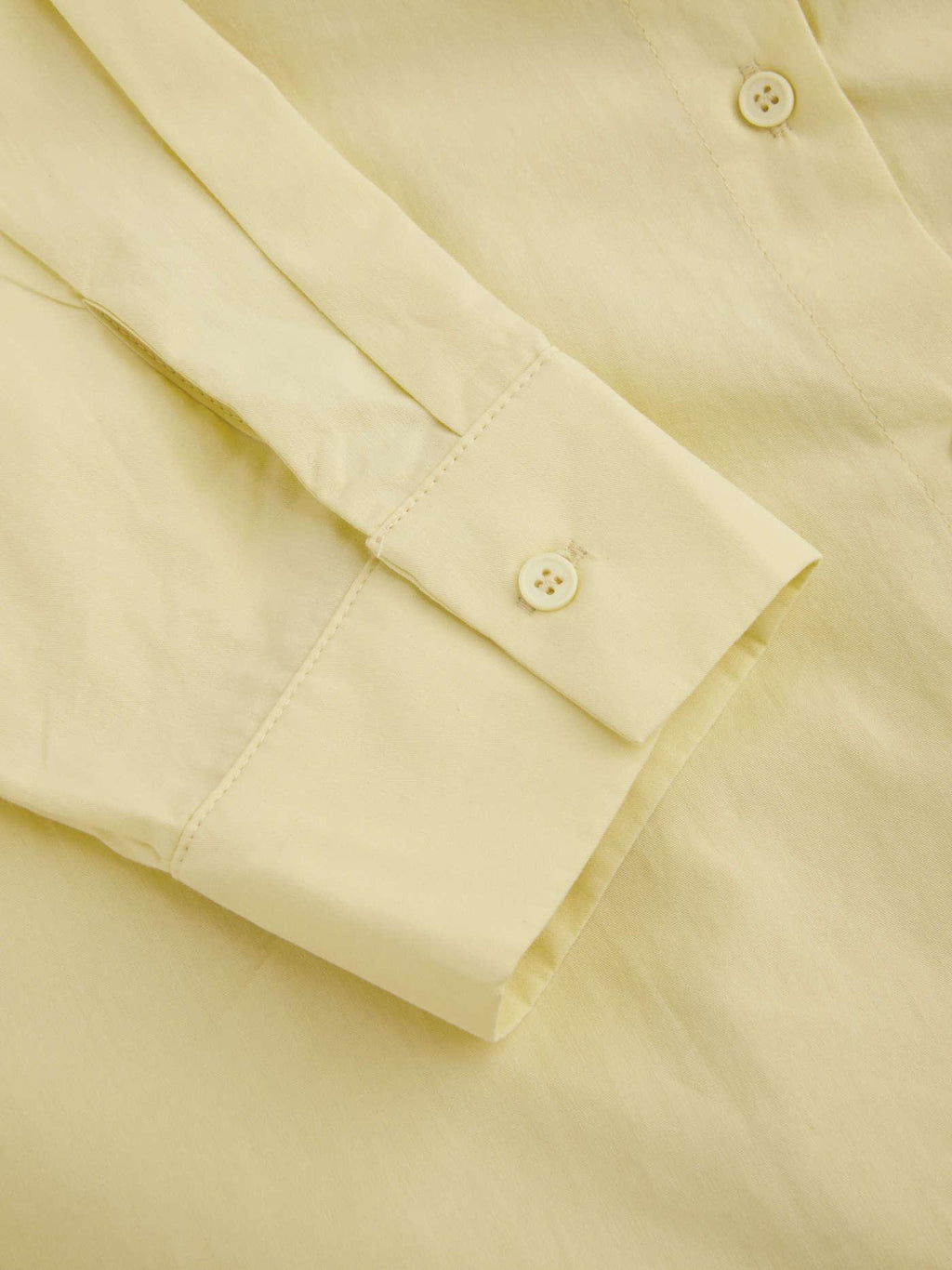 Cotton Collar Solid Long Sleeve Shirt