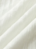 Semi-Sheer Solid Square Neckline Short Dress