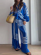 Long Sleeve Oversized Print Matching Set