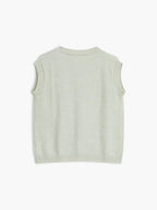 Single-breasted Casual Button Up Sweater Vest