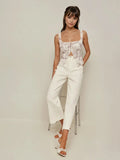 All-matching Wide Leg White Jeans