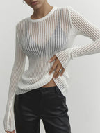 Dark Romance Sheer Long Sleeve Top