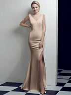 slim evening dress