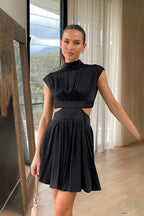 Natalia Aesthetic Mini Dress Black Designer Edit