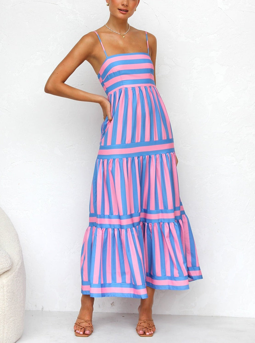 Laina Dress PINK BLUE