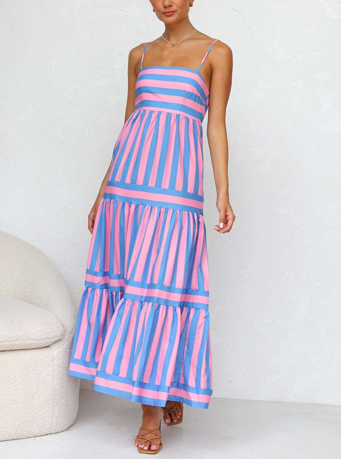 Laina Dress PINK BLUE