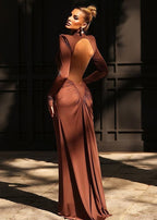 Seraphina - Cutout Long Sleeve Maxi Dress