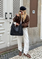 Cropped Brown Jacket – Zip Front Faux Suede Outerwear