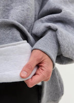 White Oversized Crewneck Sweatshirt – Women’s Longline Fleece Pullover