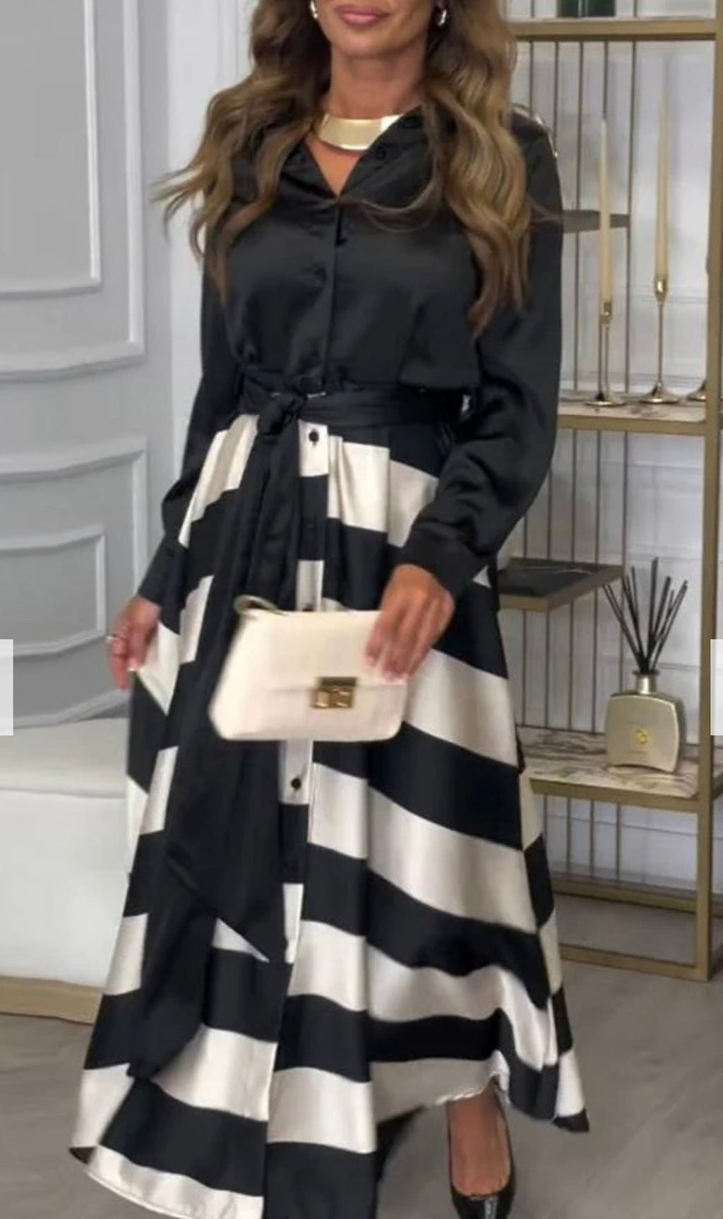 Gabriela Luxe Two Piece Silk Dress Chic Silhouette Collection
