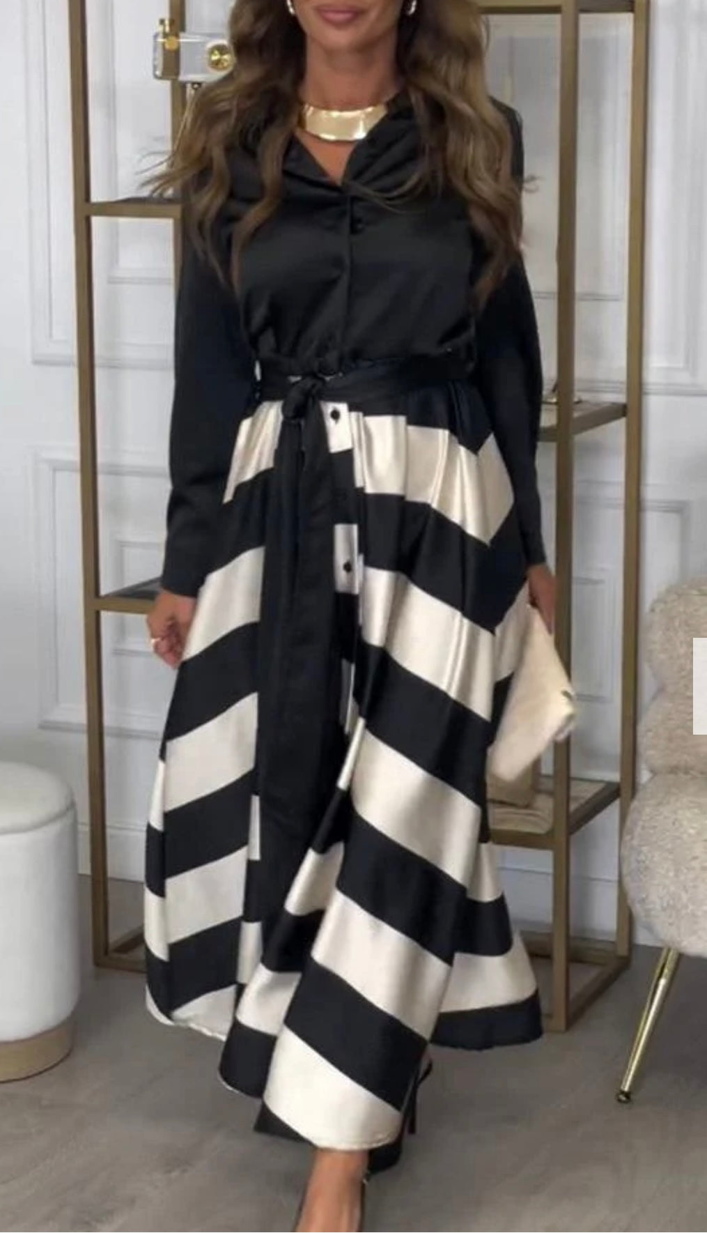 Gabriela Luxe Two Piece Silk Dress Chic Silhouette Collection