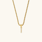 Aurora Pearl Initial Necklace